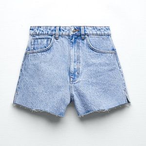 ZARA High-Waisted Denim Shorts